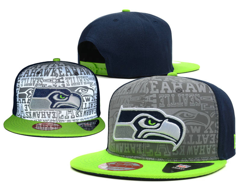 Seattle Seahawks 2014 Draft Reflective Snapback Hat SD 0613